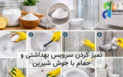 تميز كردن سرويس بهداشتی و حمام با جوش شیرین